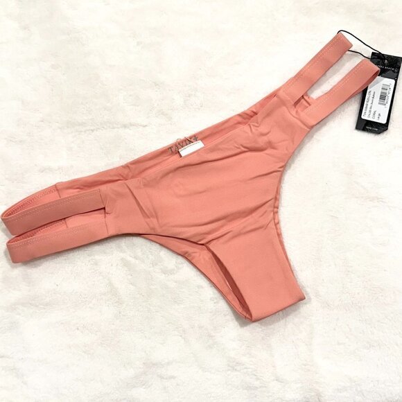 NWT Tavik Chloe Mini Cutout Swim Bottom in Coral - Large - Picture 2 of 10